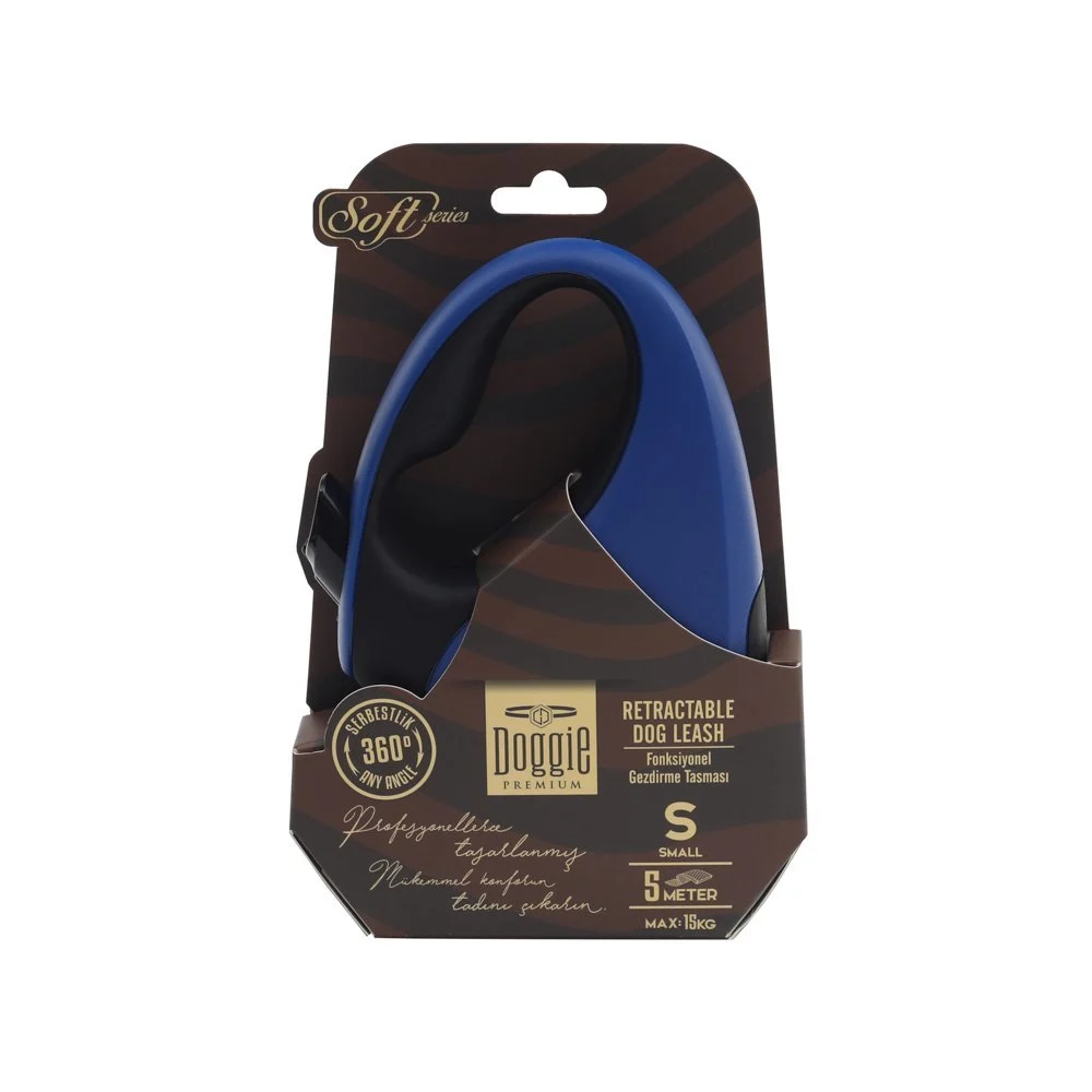 Doggie Soft Retractable Dog Leash S 15kg 5m