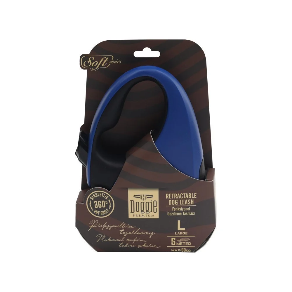 Doggie Soft Retractable Dog Leash L 50kg 5m