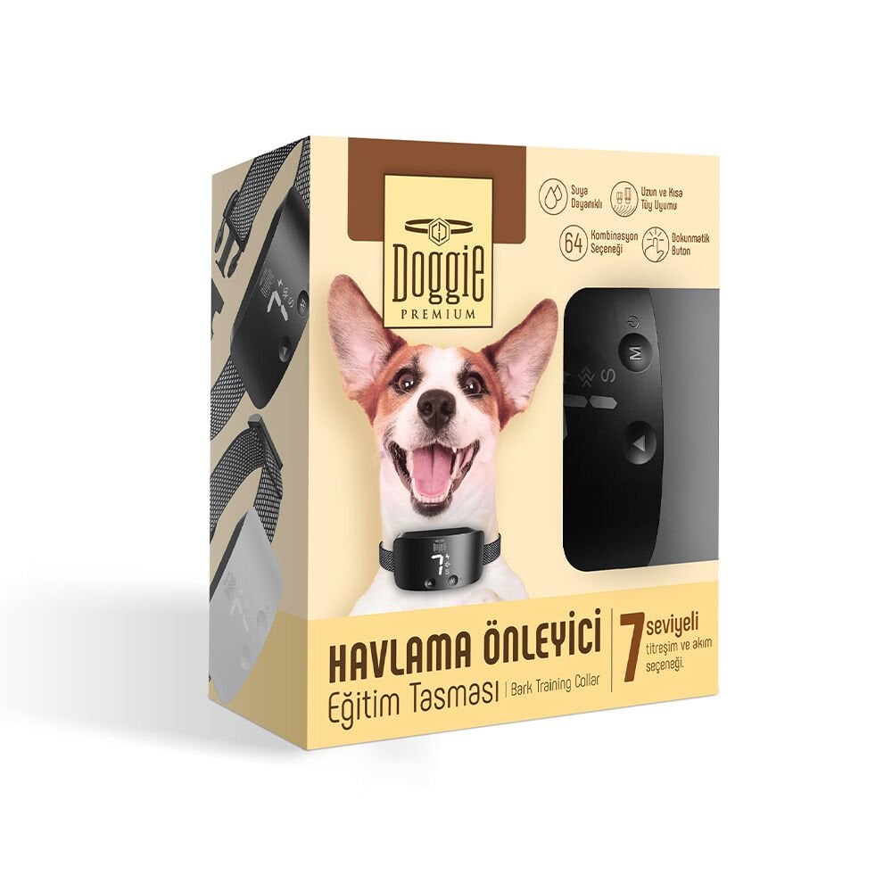 [BARKTRAINBLACK] Doggie Havlama Önleyici Köpek Eğitim Tasması Siyah