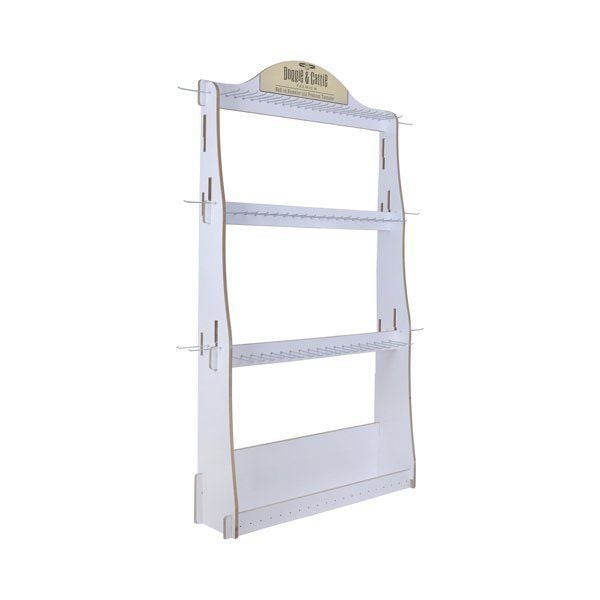 [MDF120WHITE] Doggie MDF Collar Products Display Stand 30x125x225cm
