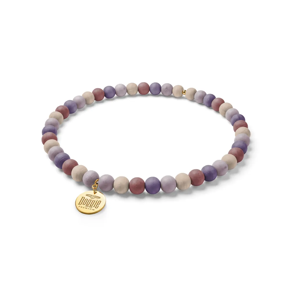 Doggie Wooden Bead Necklace Dog Collar 33-38cm M