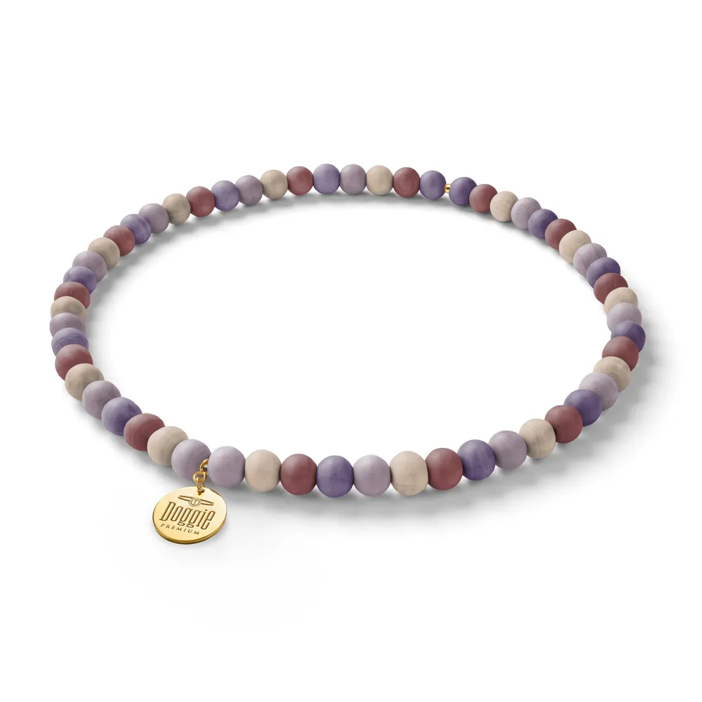 Doggie Wooden Bead Necklace Dog Collar 43-48cm XL