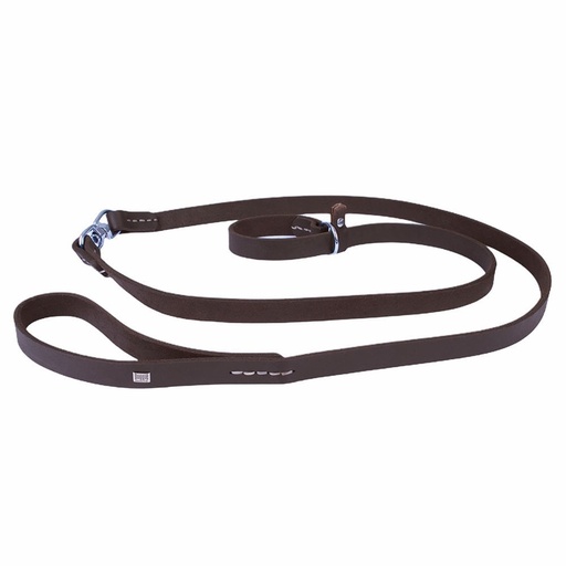 Doggie Yağlı Deri Eğitim Köpek Gezdirme Kayışı 2x140cm