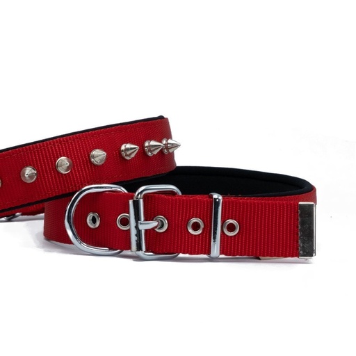 Doggie Çivili Dokuma Köpek Tasması 3x42-50cm